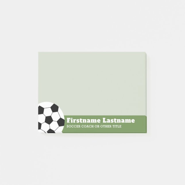 Fußballtrainer oder Lehrer - Moderner Zeichn Post-it Klebezettel (Vorderseite)