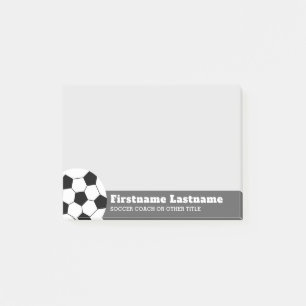 Fußballtrainer oder Lehrer - Moderner Zeichn Post-it Klebezettel
