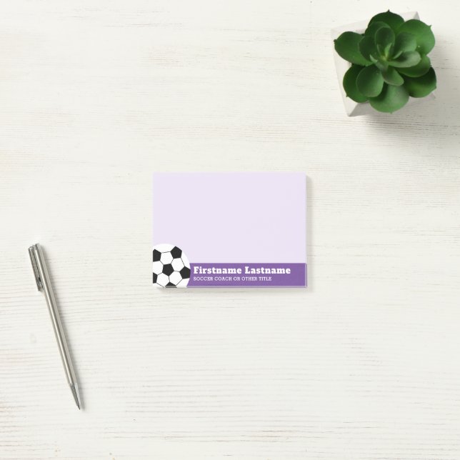 Fußballtrainer oder Lehrer - Moderner Zeichn Post-it Klebezettel (Büro)