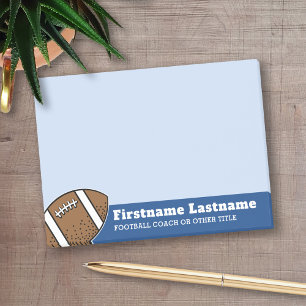 Fußballtrainer oder Lehrer - Moderner Zeichn Post-it Klebezettel