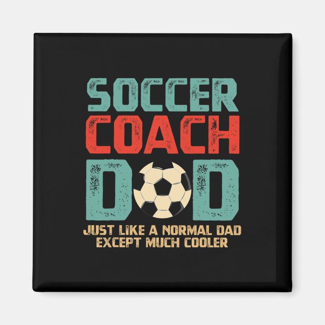 Fußballtrainer Papa  Magnet (Vorne)