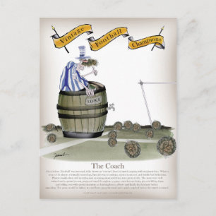 Fußballtrainer Postkarte