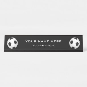 Fußballtrainer Schreibtischnamensplakette
