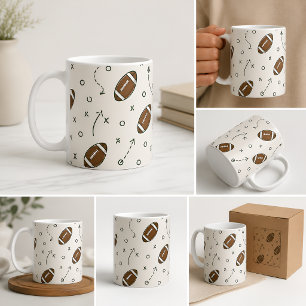 Fußballtrainer-Spielmuster-Tasse Sportfan-Kaffee  Kaffeetasse