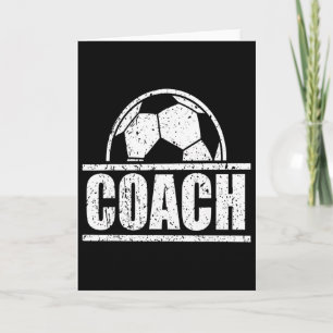 Fußballtrainer Sporttrainerstab Fußballvater Vater Karte