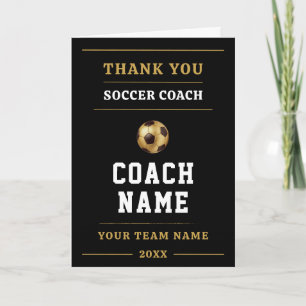 Fußballtrainer-Team-Würdigungsgeschenk Dankeskarte