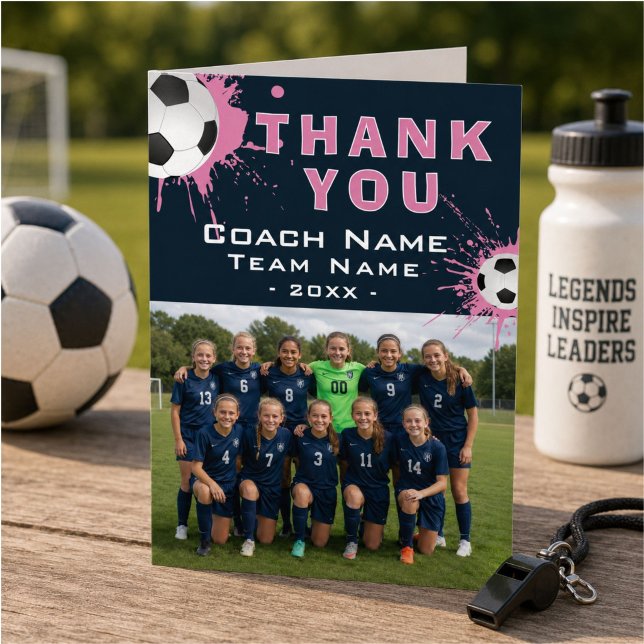 Fußballtrainer Teamfoto Danke  (Von Creator hochgeladen)