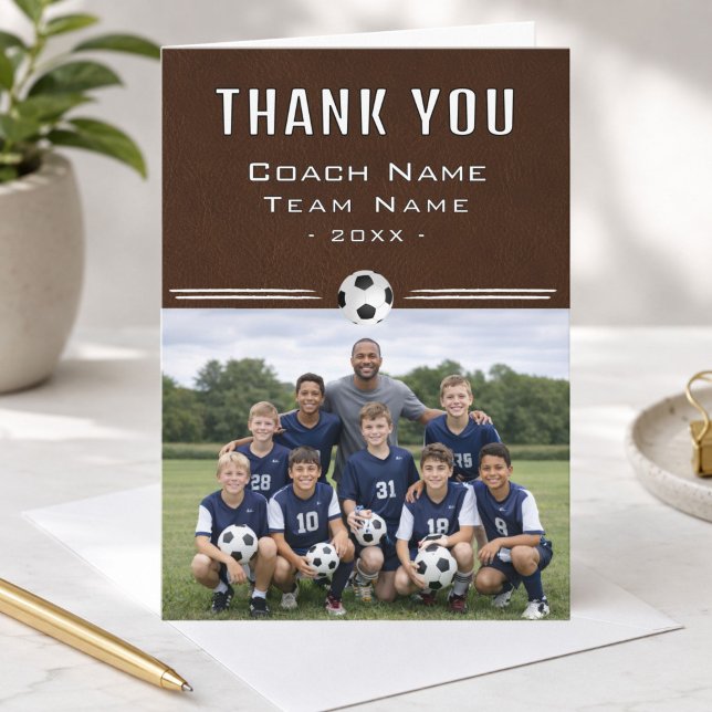 Fußballtrainer Teamfoto Danke (Von Creator hochgeladen)