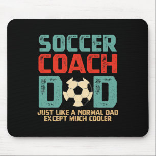 Fußballtrainer-Vater Vatertagsgeschenk Mousepad