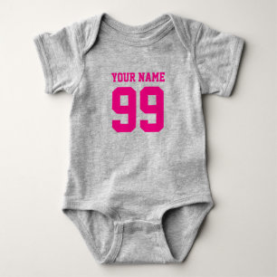 Fußballtrikot Mädchen Bodysuit   Süße Babymode Baby Strampler