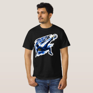 Fußballtrikot-Stil-Silhouette Sport Herren T-Shirt