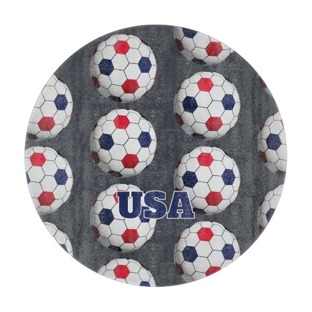 Fußballtrikot USA Schneidebrett (Vorderseite)
