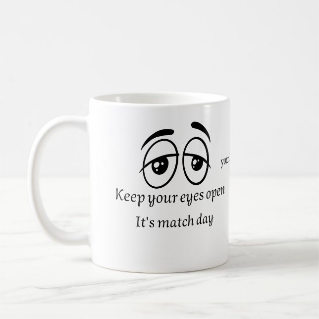 Fußballturnier Fan Kaffee Tasse Geschenk (Links)