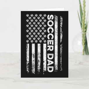 Fußballvater Amerikanische Flagge Patriotischer Va Karte