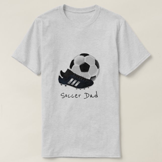Fußballvatislogan Fußball-/Fußballthema T-Shirt (Design vorne)