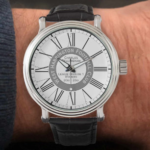 Fußballverein Fußballer Trophäen-Uhr Armbanduhr