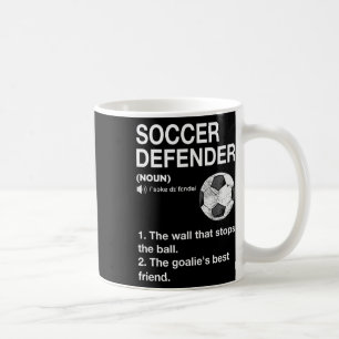 Fußballverteidiger Definition Fußballspieler Fußby Kaffeetasse