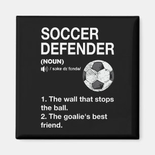 Fußballverteidiger Definition Fußballspieler Fußby Magnet