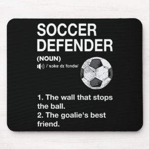 Fußballverteidiger Definition Fußballspieler Fußby Mousepad