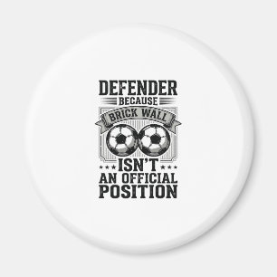 Fußballverteidiger-Ziegelmauer Vintage-Shirt-Desig Magnet