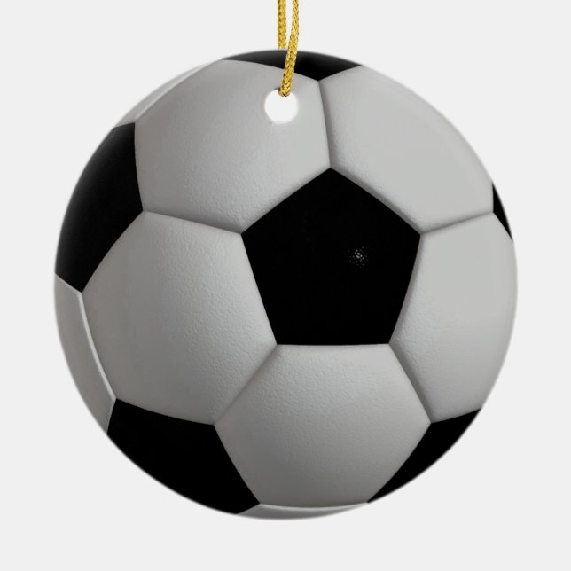 Fußballverzierung Keramikornament (Vorne)