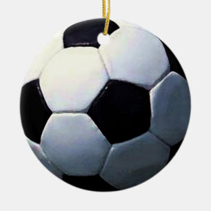 Fußballverzierungen - Fußballball Keramik Ornament