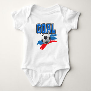 Fußballziel Baby Strampler
