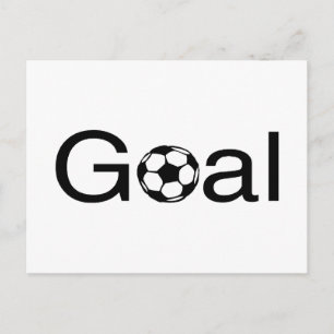 Fußballziel Postkarte