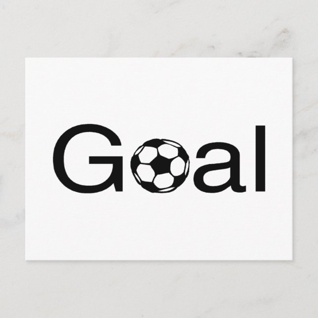 Fußballziel Postkarte (Vorderseite)