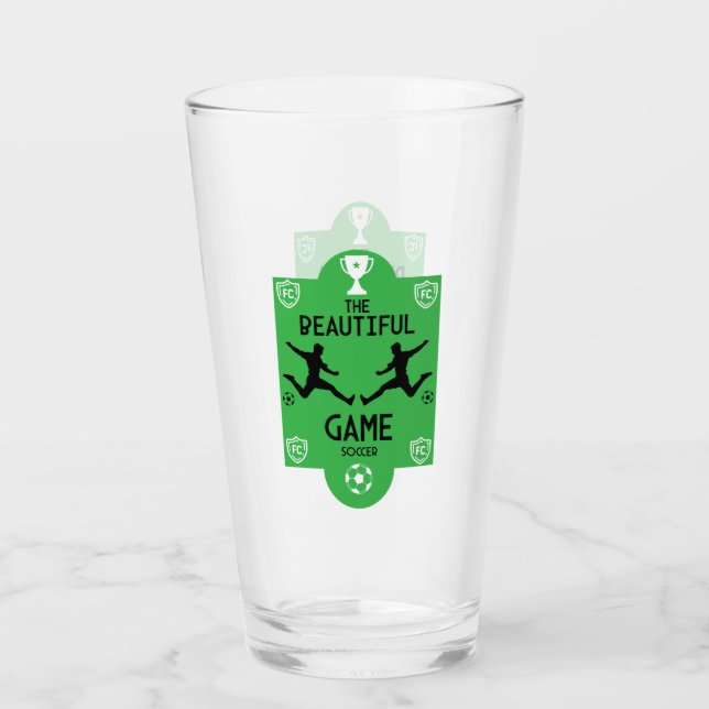 Fußballzubehör Glas (Vorderseite)