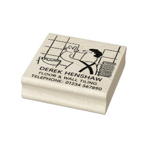 Fußbodenanhänger oder Wandanhänger Gummistempel