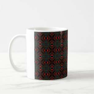 Fußbodenaugen Kaffeetasse