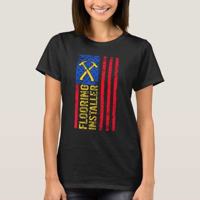 Fußbodeninstallation für Installateure T-Shirt (Vorderseite)
