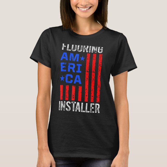 Fußbodeninstallation für Installateure T-Shirt (Vorderseite)