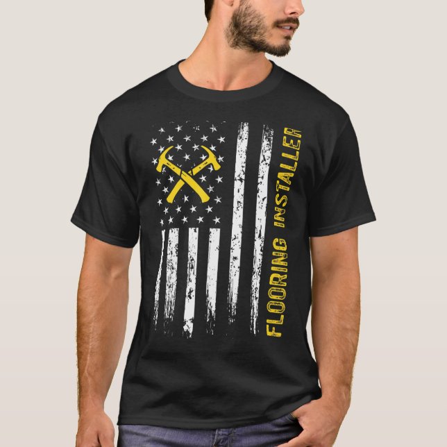 Fußbodeninstallation für Installateure T-Shirt (Vorderseite)