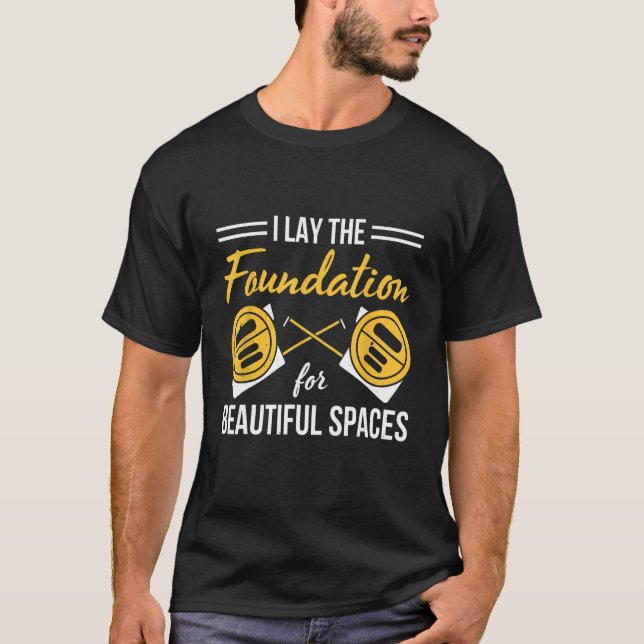 Fußbodeninstallationsprogramm für den professionel T-Shirt (Vorderseite)