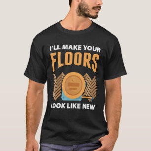 Fußbodeninstallationsprogramm für den professionel T-Shirt