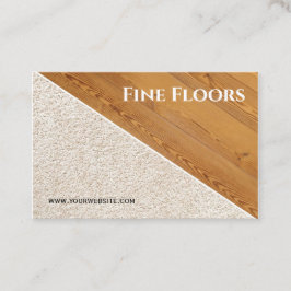 Fußbodenmontage Baugewerbe Visitenkarte