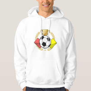 Fußbodenrote und gelbe Karte Trophäe Hoodie