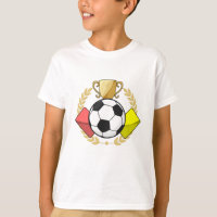 Fußbodenrote und gelbe Karte Trophäe