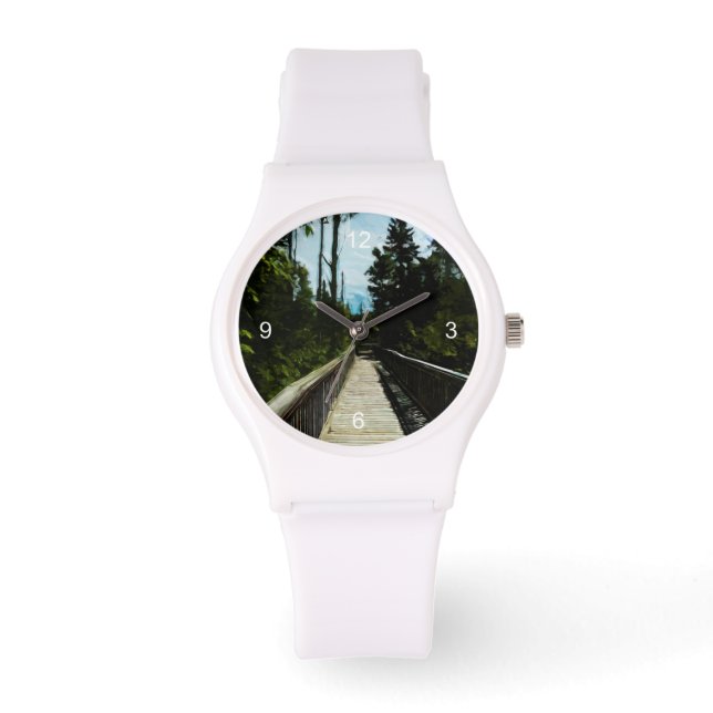 Fußbrücke über den Kanadischen Canyon Armbanduhr