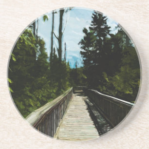 Fußbrücke über den Kanadischen Canyon Untersetzer