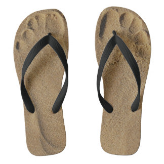 Füße im Sand Flip Flops