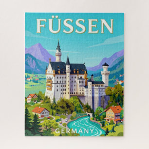 Füssen Deutschland Alpenstadt Reise Puzzle