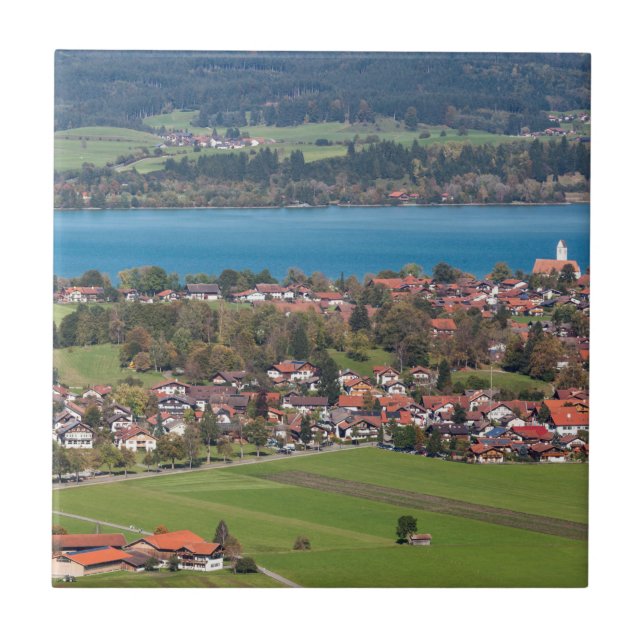 Fussen Town Landschaft Fliese (Vorderseite)