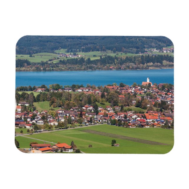 Fussen Town Landschaft Magnet (Horizontal)