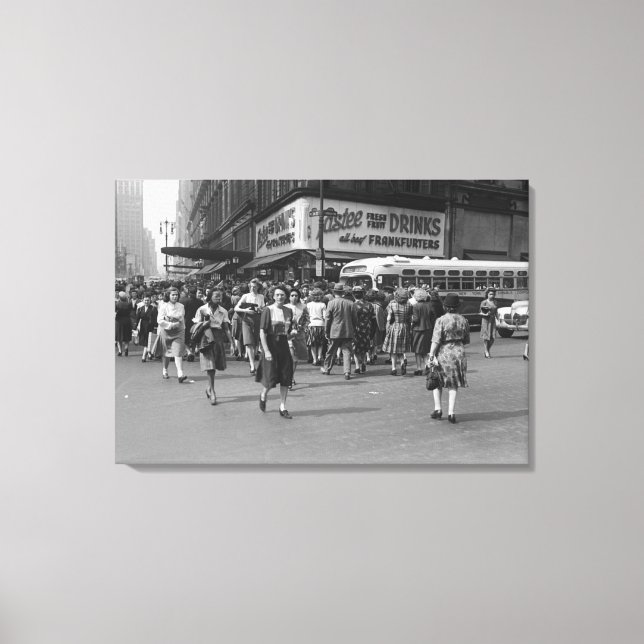 Fußgänger 2 leinwanddruck (Vorderseite)