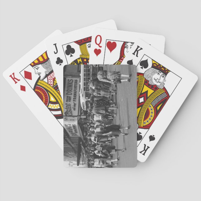 Fußgänger 2 spielkarten (Rückseite)