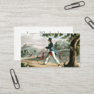 Fußgänger-Hobbyhorse-Vintage-Fahrrad individuell Visitenkarte