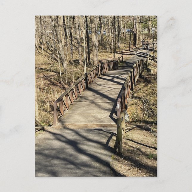 Fußgängerbrücke Postkarte (Vorderseite)